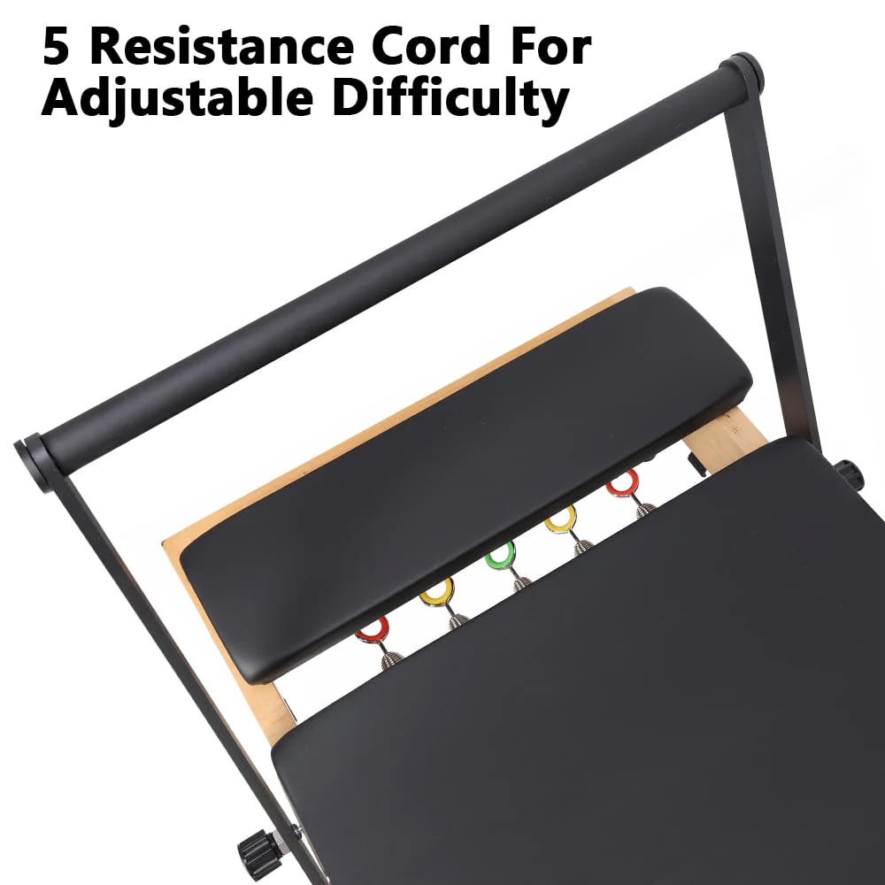 ARKANTOS Pilates Reformer Pro, Studio Grade Pilates Machine Bundle with Reformer Accessories, Reformer Box, Cardio Rebounder, Padded Jump Board